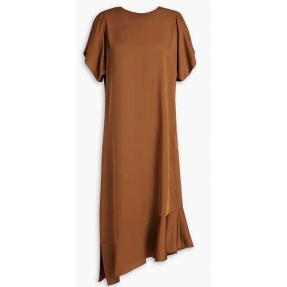 Theory 100% silk brown dress - Picture 2 of 8